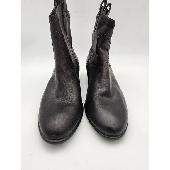 Aerosoles Women's Boots Western Style Brown Leather Size 8M - Picture 3 of 12